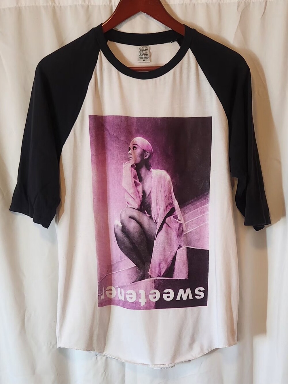 Ariana Grande Sweetener 2019 World Tour Raglan Baseball Shirt Medium